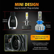 Load image into Gallery viewer, For BMW 1 Series F20 & F21 taylorshopnet H7 LED Headlight Bulb & Custom Direct fit H7 LED Bulb Holders