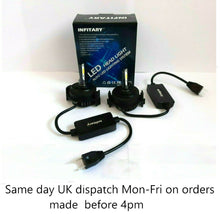 Load image into Gallery viewer, 2X Infitary LED H7 Headlight Bulbs with LED bulb Holders for BMW E46 3 Series