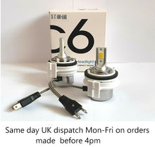 Load image into Gallery viewer, 2 LED H7 CAN bus ready Headlight Bulbs for E46 BMW 3 Series + LED bulb Holders