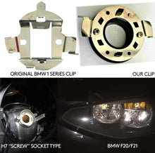 Load image into Gallery viewer, For BMW 1 Series F20 &amp; F21 taylorshopnet H7 LED Headlight Bulb &amp; Custom Direct fit H7 LED Bulb Holders
